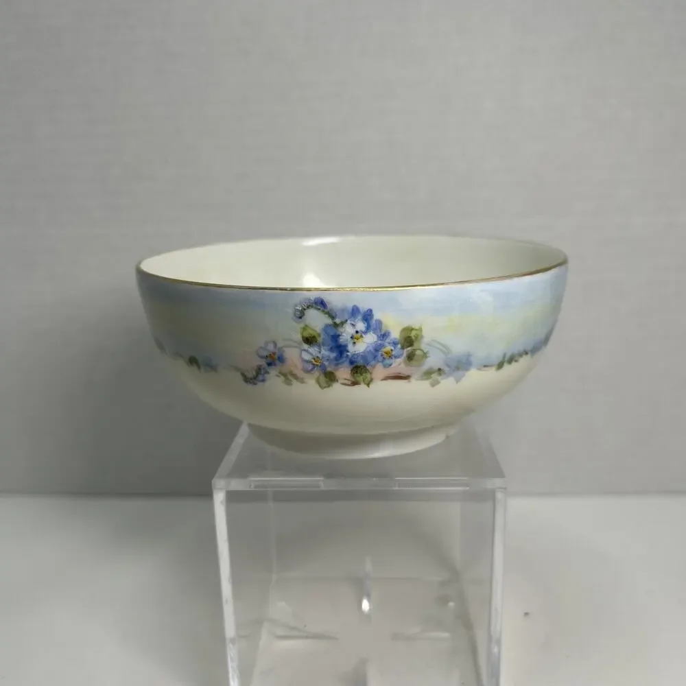 Hutschenreuther Selb Bavaria Porcelain Hand Painted Forget Me Not Flower 5